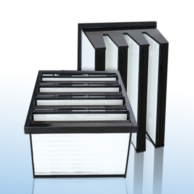 Khungnhựa F7 hiệu quả trung bình 592 x 592x 292mm Mini-Pleated Compact 4 V Bank HVAC Air Filter
